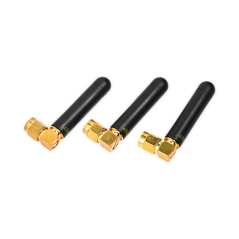 G-NiceRF SW490-WT36 custom 46mm 490MHz 2.5dBi elbow rubber rod antenna With SMA Connector