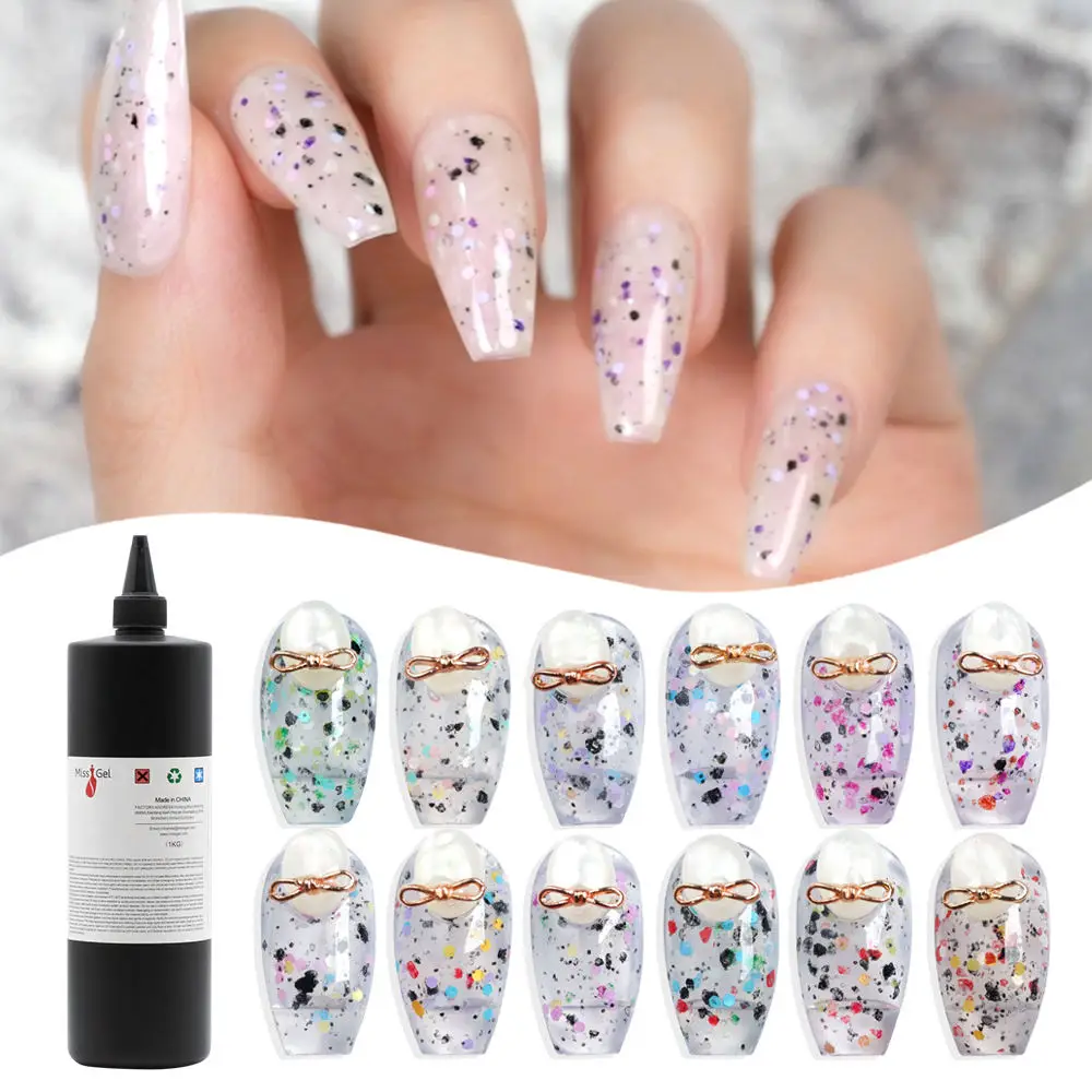 High Quality Long Lasting No Wipe Easy Soak Off Nail Painting Uv Top Coats Glitter Gel Vegan Top Coat Gel
