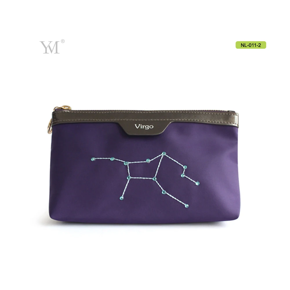 Персонализированные стенд заводская цена дизайн корейский стиль нейлон составляют Косметическая Сумка