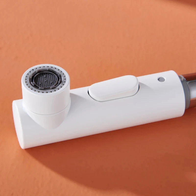 Pull Out 2 Functions Basin Faucet Brass Body with Sprayer White Gold Grey Black Rose Gold Hot and Cold Mixer Bathroom