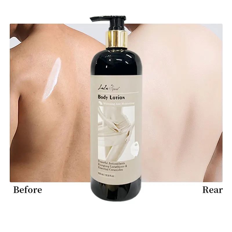 Custom Private Label Organic White Bodi Lotion Remove Spots Body Cream Moisturizing Milk Whitening Body Lotion For Black Skin