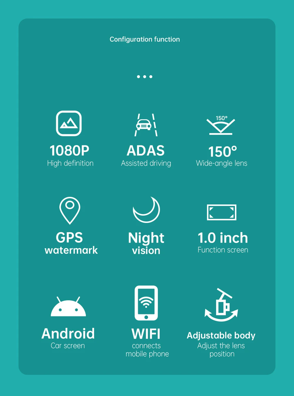 1 Inch Car Black Box Dash Cam HD 1080P Auto Camera DVR Video Recorder G-Sensor Dashcam Night Vision Hidden Car Recorder