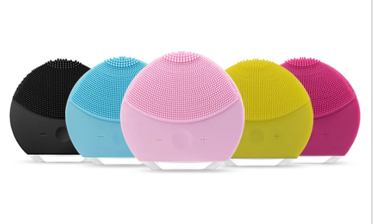 
Popular vibration facial cleaner brush USB rechargeable facial cleaning machine 