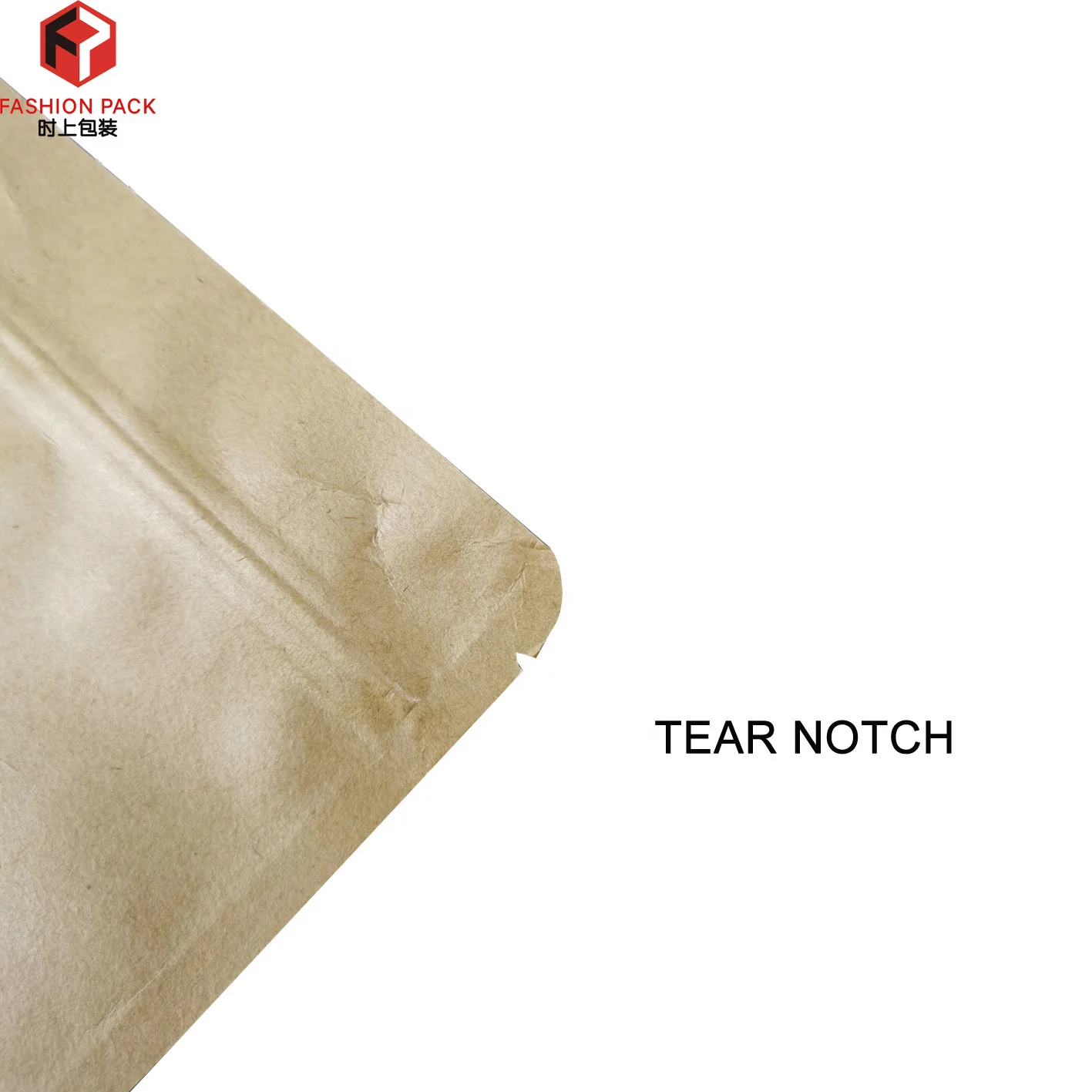 resealable white kraft paper ziplock doy-pack packaging bags with clear window china products