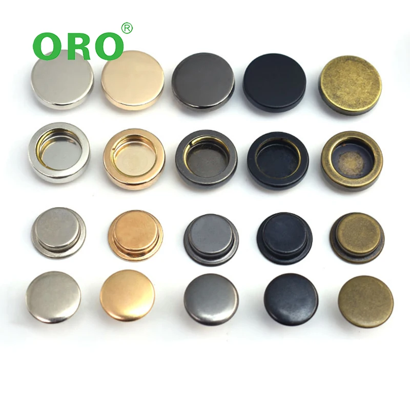 Customized Metal Snap Fastener Four Parts Snap Button Vintage Brass Denim Jeans button Snap Fastener For Jacket