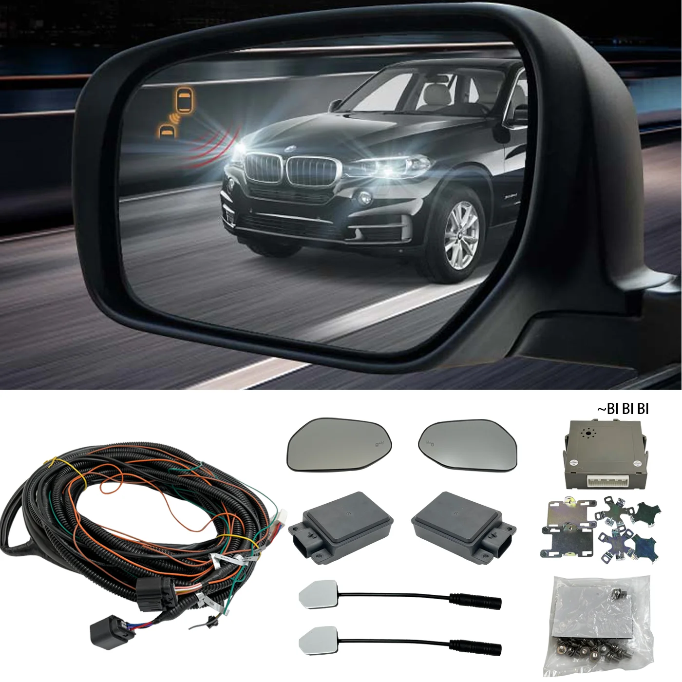 Coligen ADAS BSD Microwave Radar Blind Spot Detection Monitoring System For Audi A3 A4 A5 A6 S3 S4 S5 S6 Q3 Q5 Q7 A4L 46L A8L