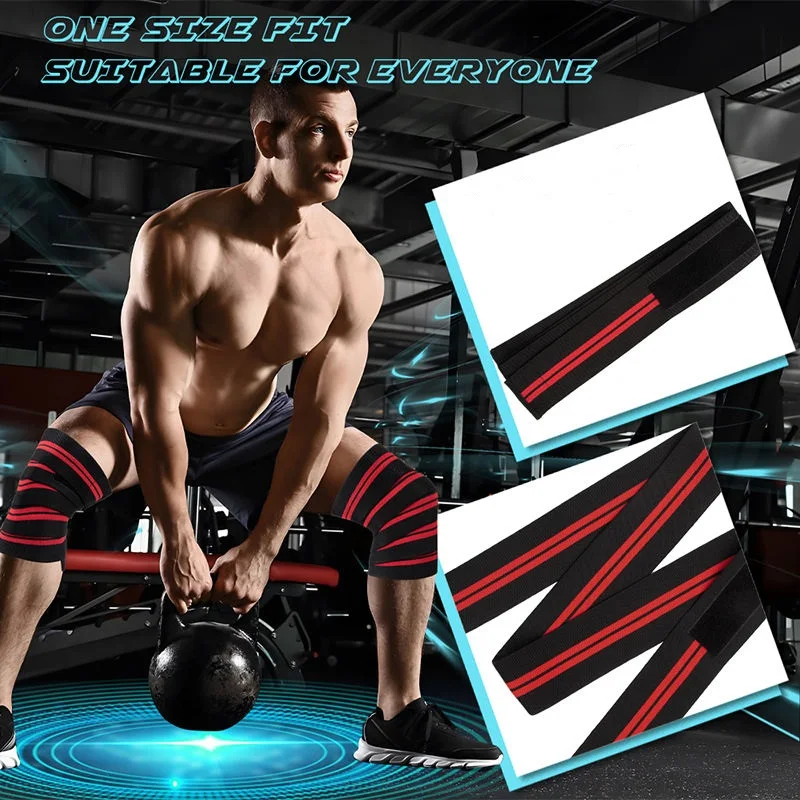 Rodilleras Vendas Para De Factory Custom Adjustable Compression Weightlifting Gym Bandages Sports Knee Pads Support Strap Wraps