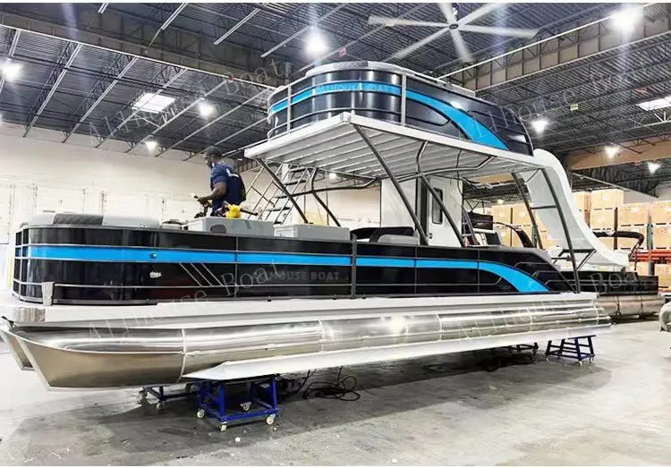 2024 Industry-Leading Double Decker High Quality Electric Boat with Good Properties and Bar For Sale