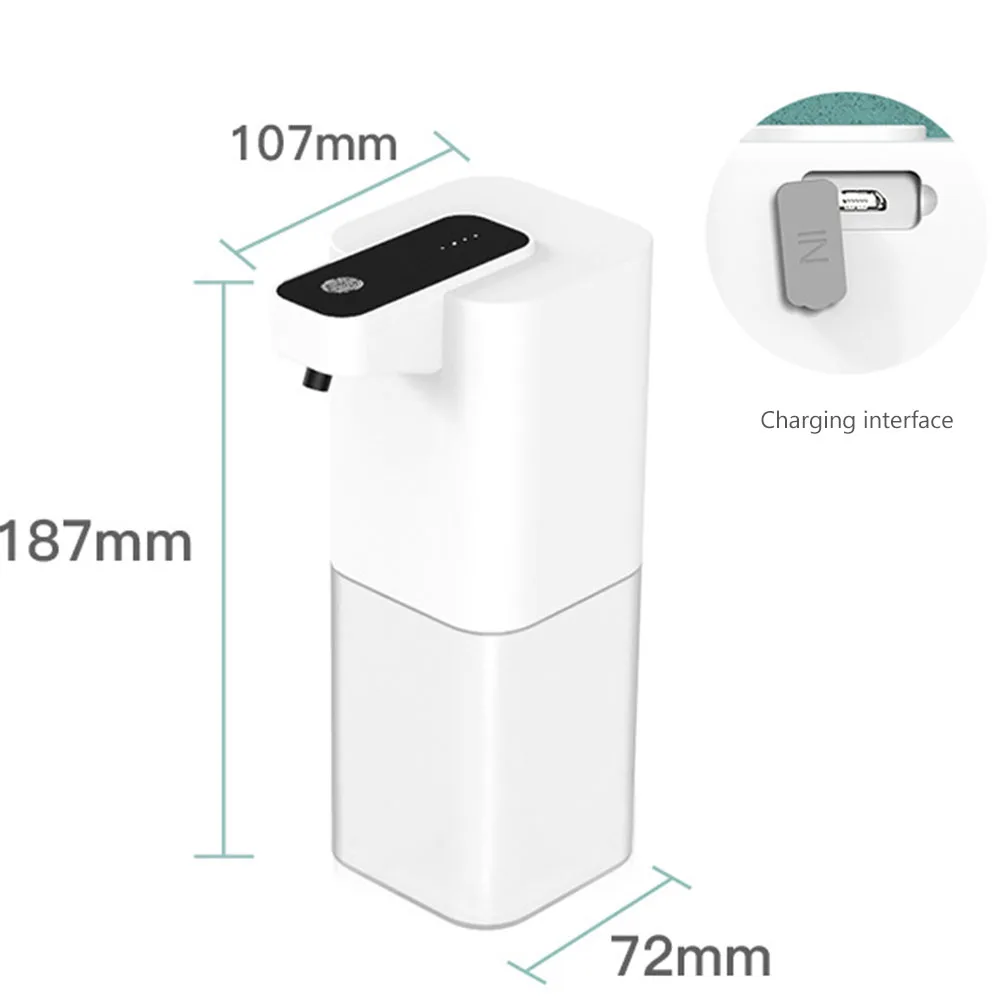 Automatic Soap Dispenser Intelligent Charging Universal Liquid Foam Dispensers Wall Mounted Touchless Sensor for Bathroom School