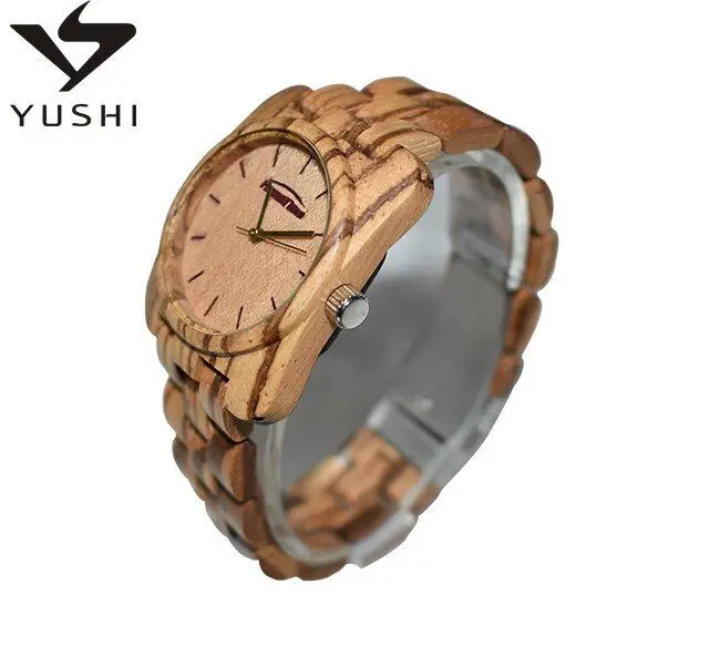 2021 Zebra Burl деревянные часы с пользовательской гравировкой от производства
