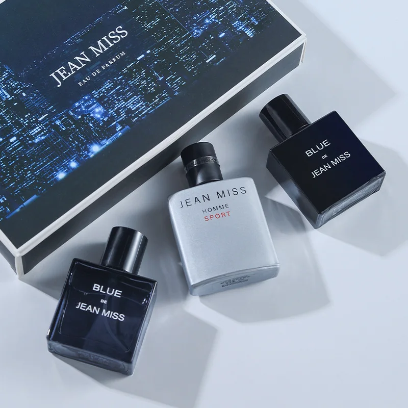 Luxury Mini EDT for Men Long-Lasting Woody Cologne in Ocean Blue Bleu Scent with Wilderness Pheromone Body Perfume in Gift Box