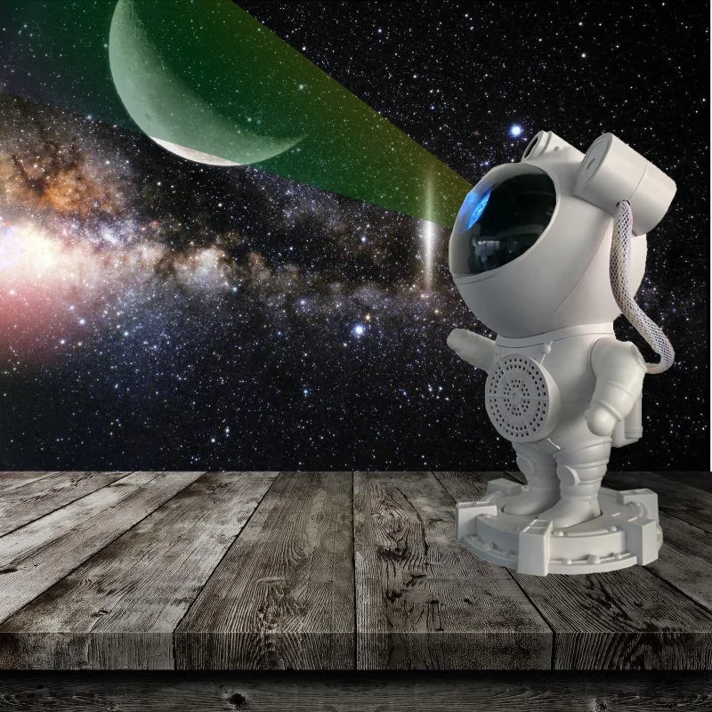 LED Astronaut Projector Lamp Star Galaxy Bedroom Atmosphere Light Bluetooth Speaker With Remote Control For Decoration Ornament