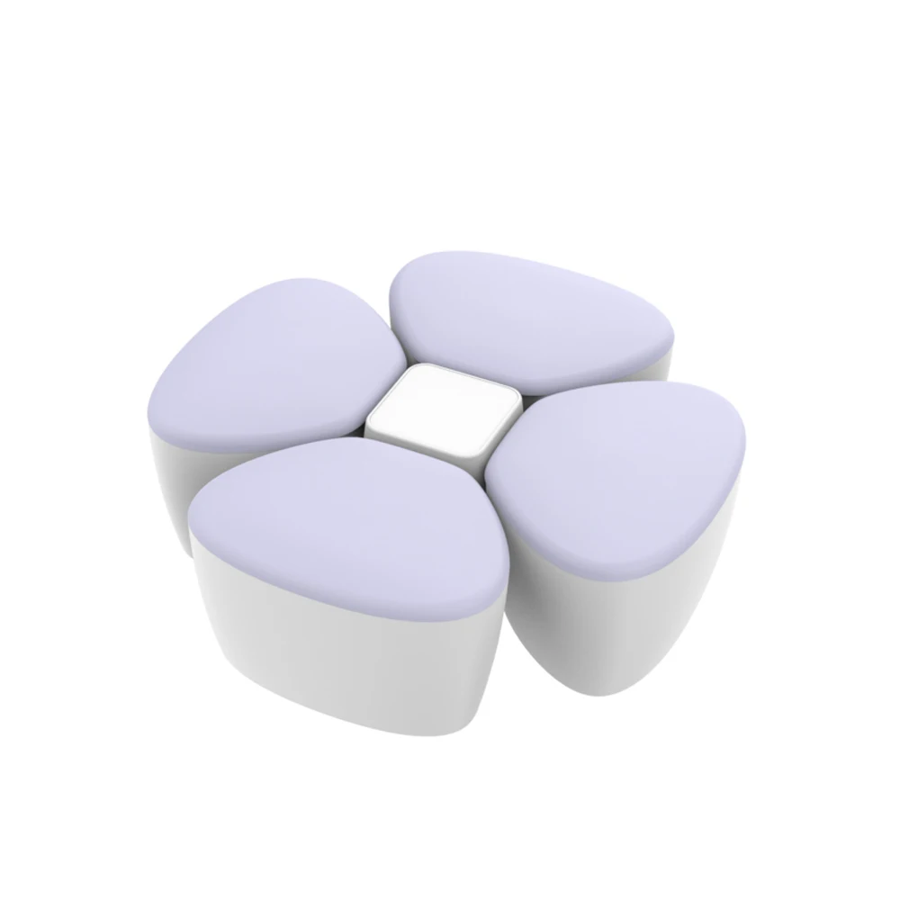 New Style BPA Free Four Leaf Clover Shape High Capacity Plastic Baby Divided Storage Box For Baby Food Milk power Dispenserr