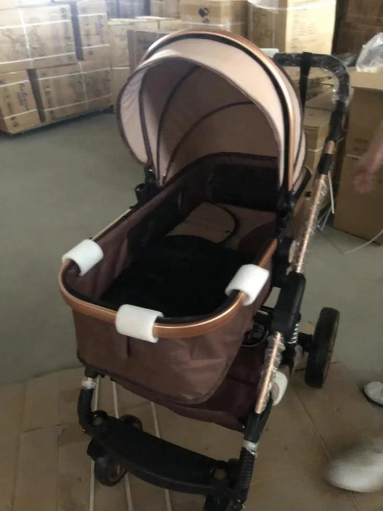 
factory hot sale twin baby prams / double seats baby stroller / 600D Oxford fabric baby carriage with cheap price 