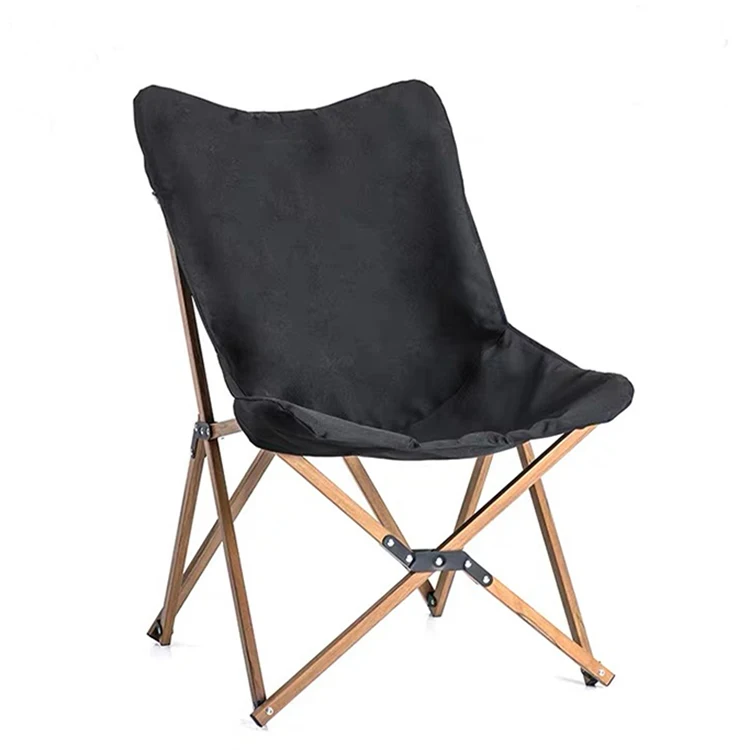 luxury camping furniture wood print folding  chair Aluminum frame chair garden picnic chair