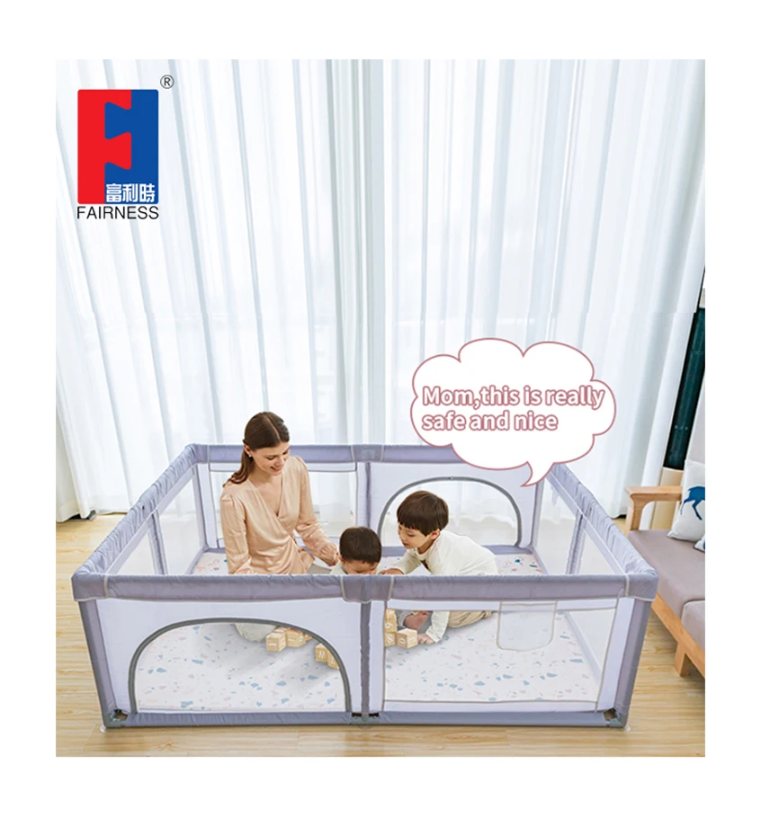 Fairness Hot Sale Multifunctional New Design Play Yard Safety Fence foldable baby fence baby playpen for indoor