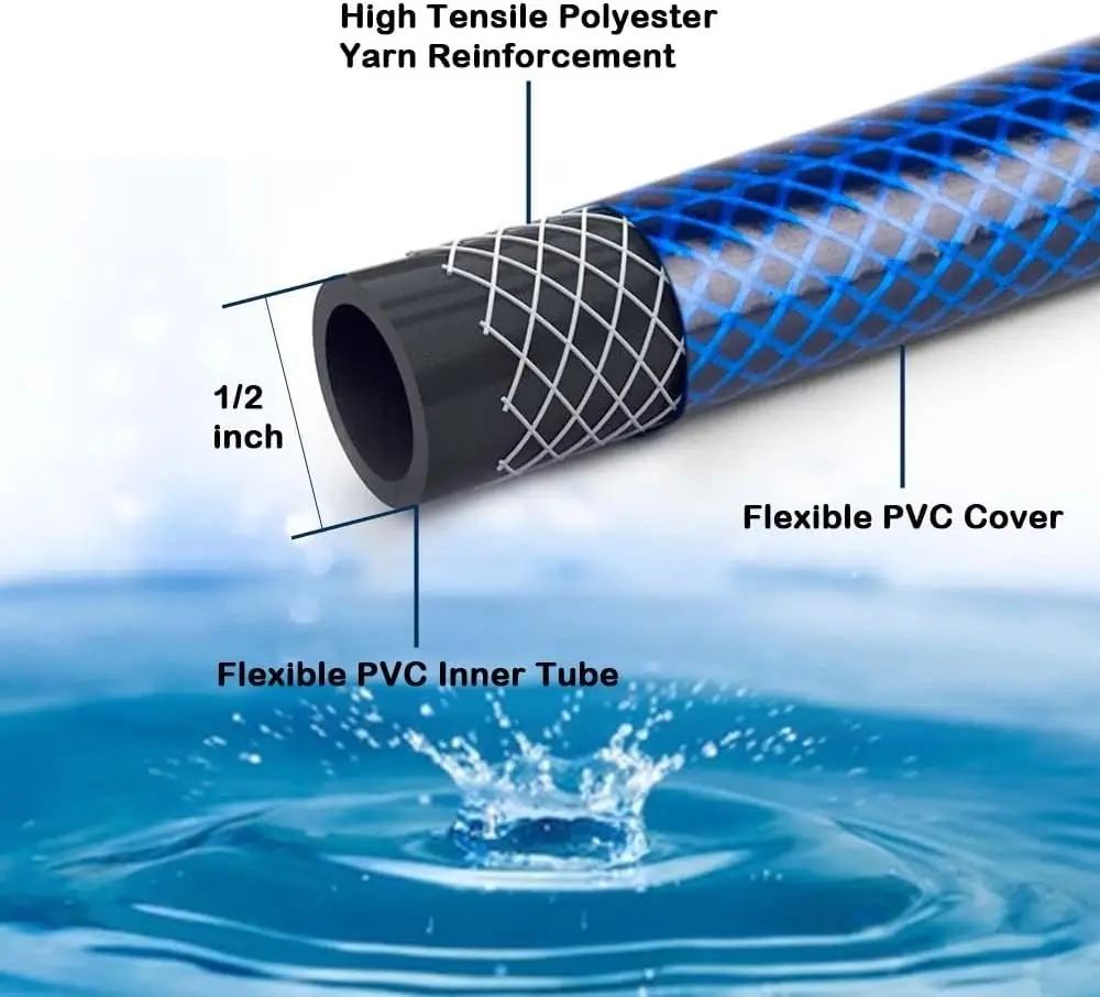 Wholesale Colorful Customized Flex Irrigation Pvc Garden Hose Irrigation 1/2 Inch Water Hose Reel for watering