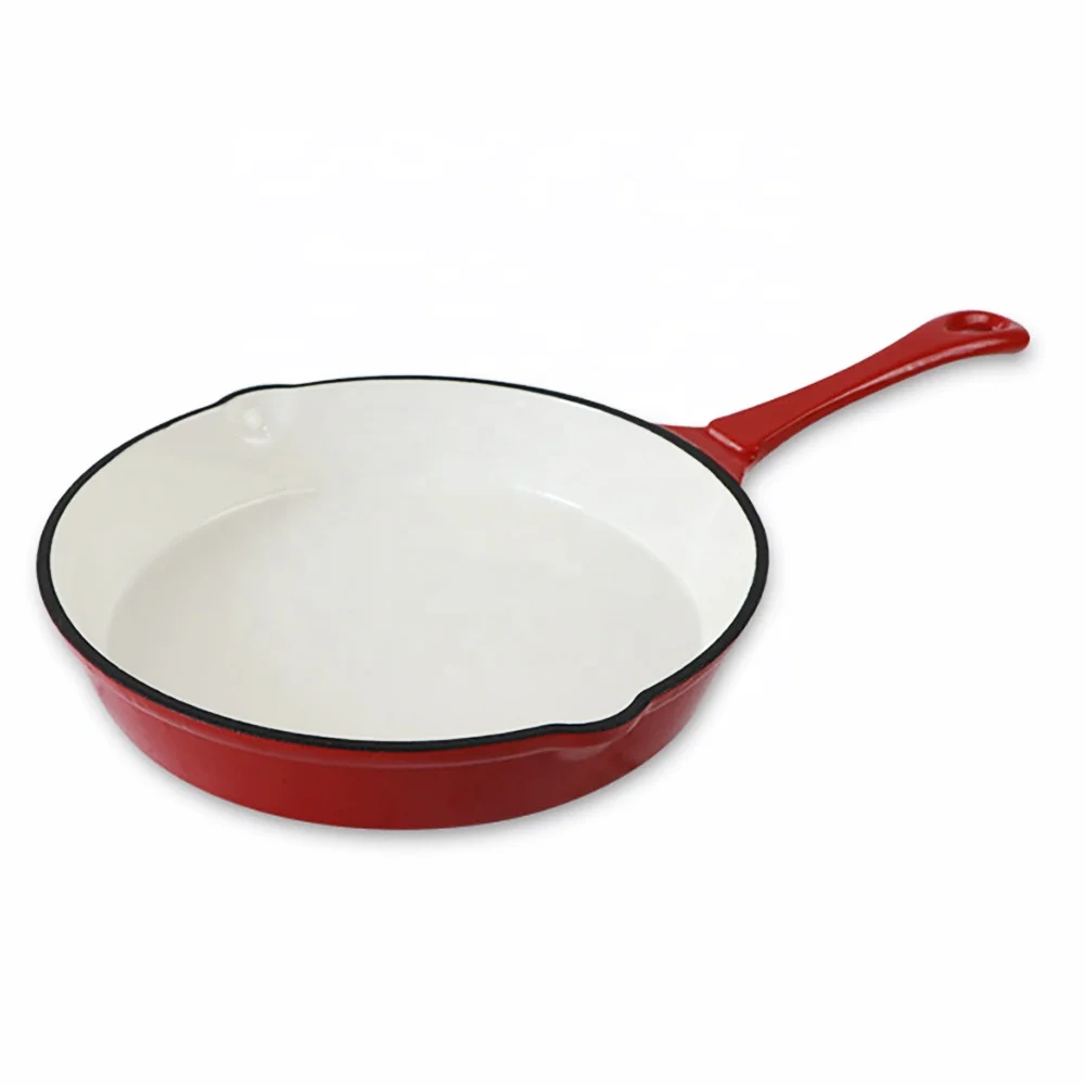 BBQ Camping Use Round Steak Flat Cast Iron Non Stick Pot