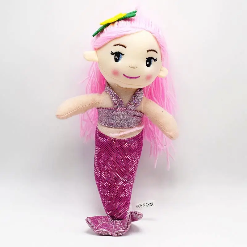 Wholesale Cute Mermaid Girl Doll Plush Toys Customize Popular Fish Princess Stuffed Plushie Toy Sirena Chica Peluche Muneca