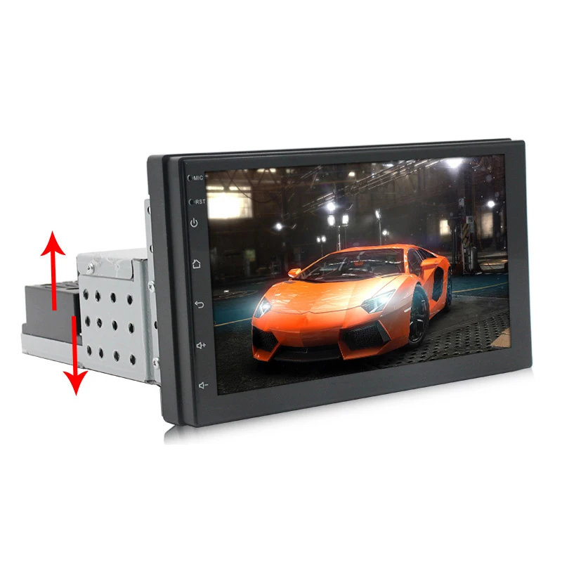 Автомобильный GPS навигации стерео 2 Din Android головное устройство с 7 дюймов LCD сенсорный экран 1G + 16G поддержка FM радио/WiFi/GPS