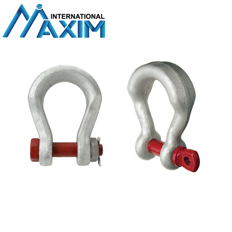High Tensile 300ton Forged Alloy Steel Wide Body Sling Shackle