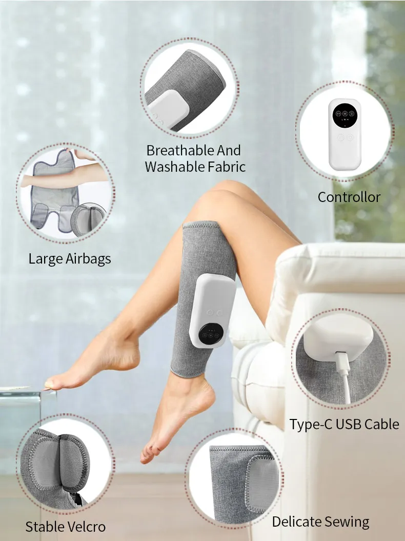Wireless Heating Air Compression Calf Leg Massager