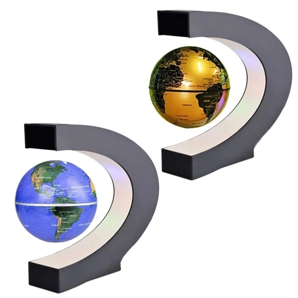 Плавающий Магнитный левитационный глобус светодиодная карта мира новинка шар светильник антигравитационная лампа Рождественское украшение подарок для детей учителя