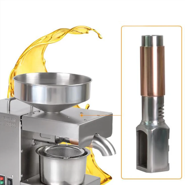 Efficient Cooking Machine Commercial Sunflower Seed Household Linseed Oil Presser