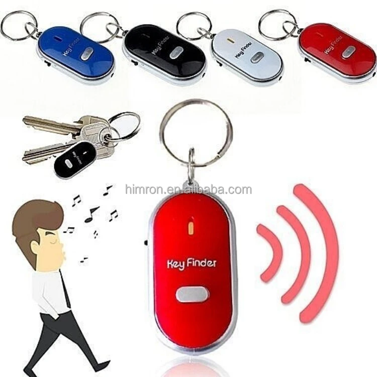 Mini Whistle Smart Tracker Key Finder Flashing Sound Beeping Remote Lost Keyfinder Locator Keyring Tracker for Children Wallet