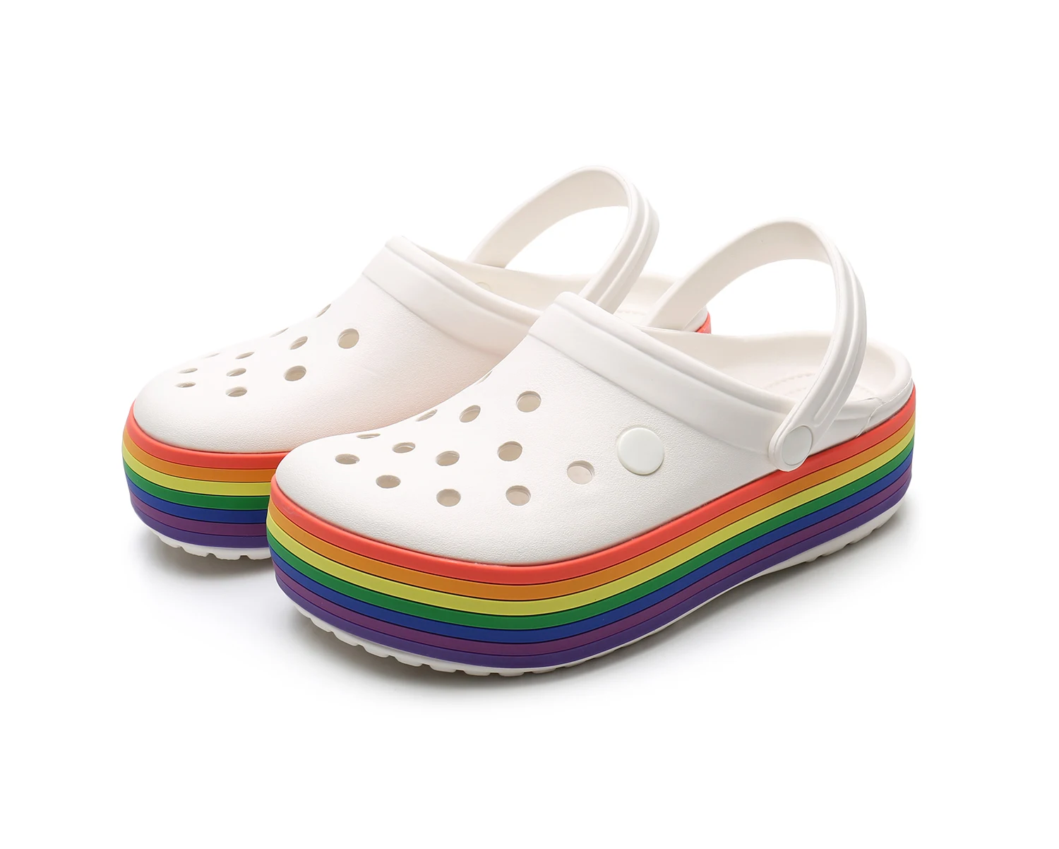 
2021 Fashion Men Summer Shoes Women Unisex Clogs Sandals Slipper Shoes Eva Comfortable Breathable Garden Shoes With Platform 