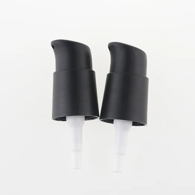 20mm matte black treatment pump 24/410 cosmetic lotion pump cream pump