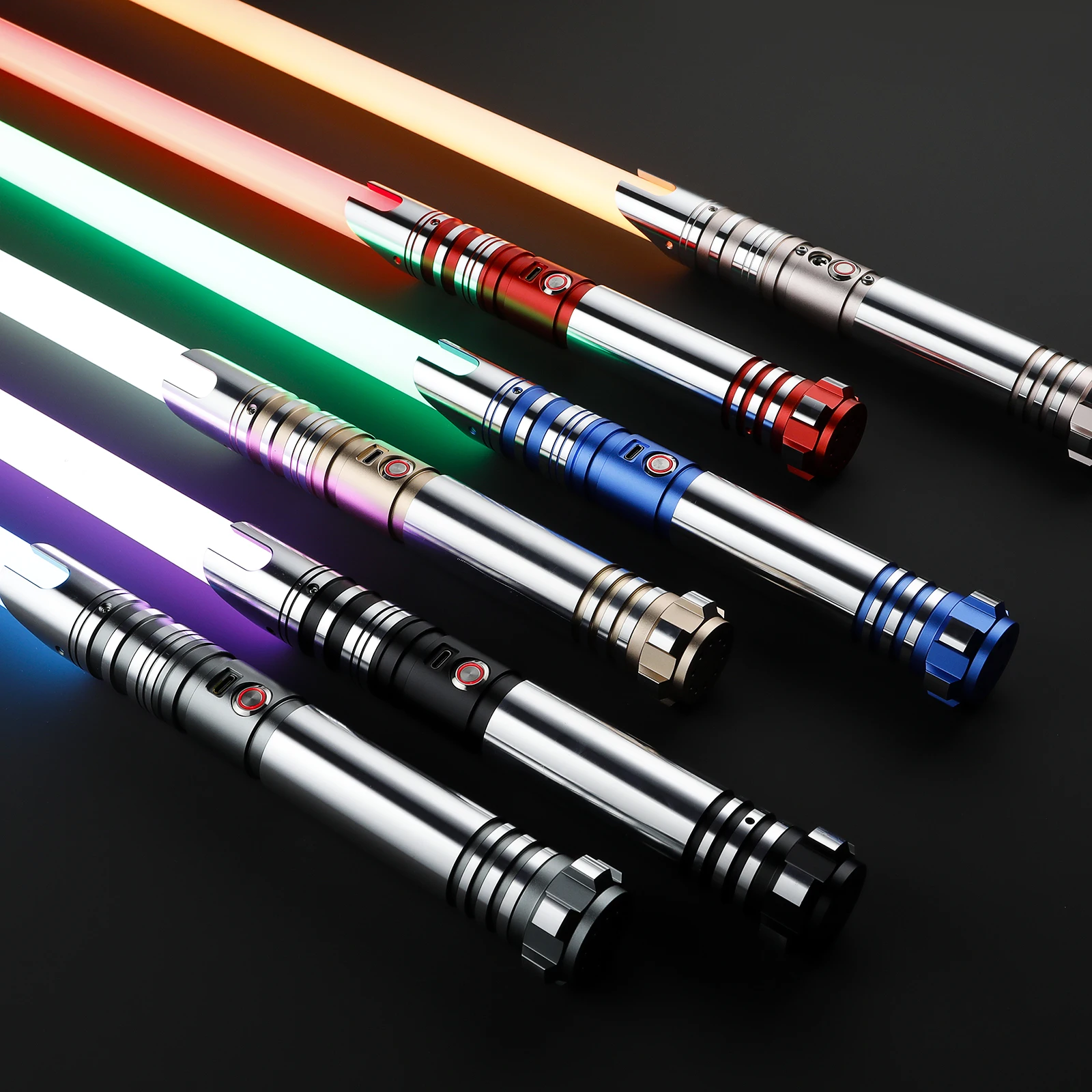 Hot Sale 2024 Heavy Dueling Basic lightsaber Light Up Sword Kids Toys Led Flashing Swords Metal Hilt Saber Xmas Halloween Gifts