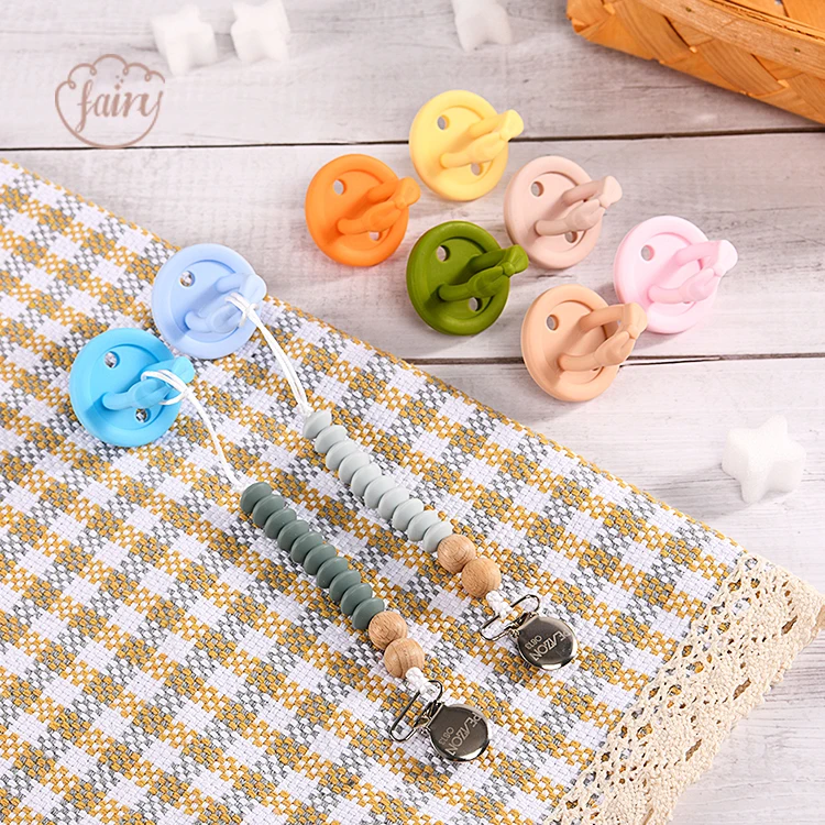 Funny BPA Free Baby Silicone Pacifier Set Customize Silicone Newborn Pacifiers Sweetie Soother Baby Pacifier