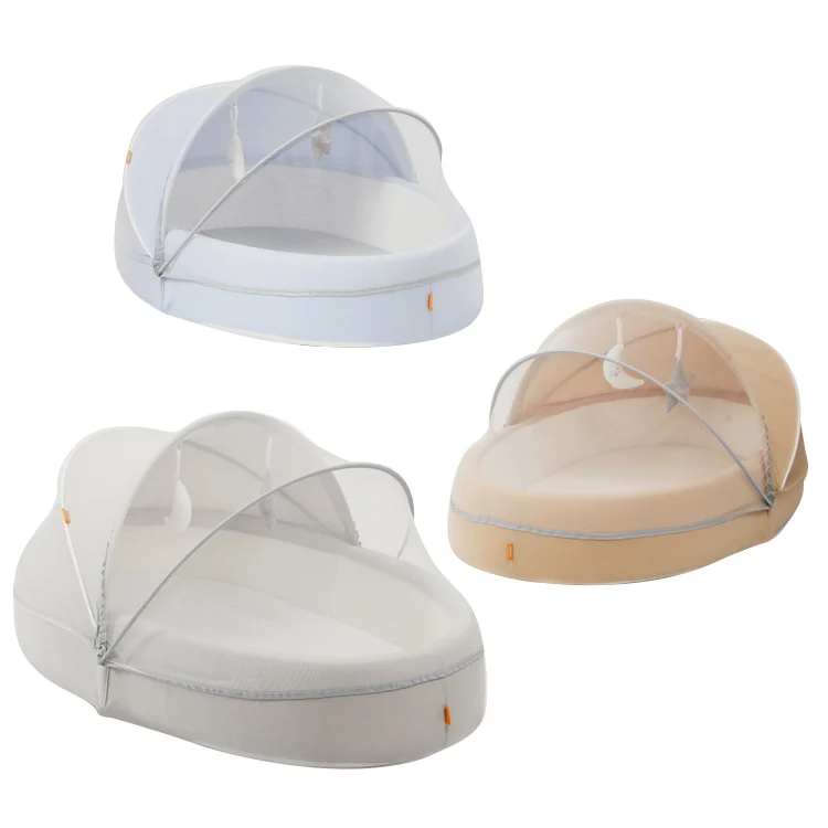Dropshipping Oeko-Tex Standard Baby Snuggle Nest, Cheap Portable Baby Nest Bed With Mosquito Net