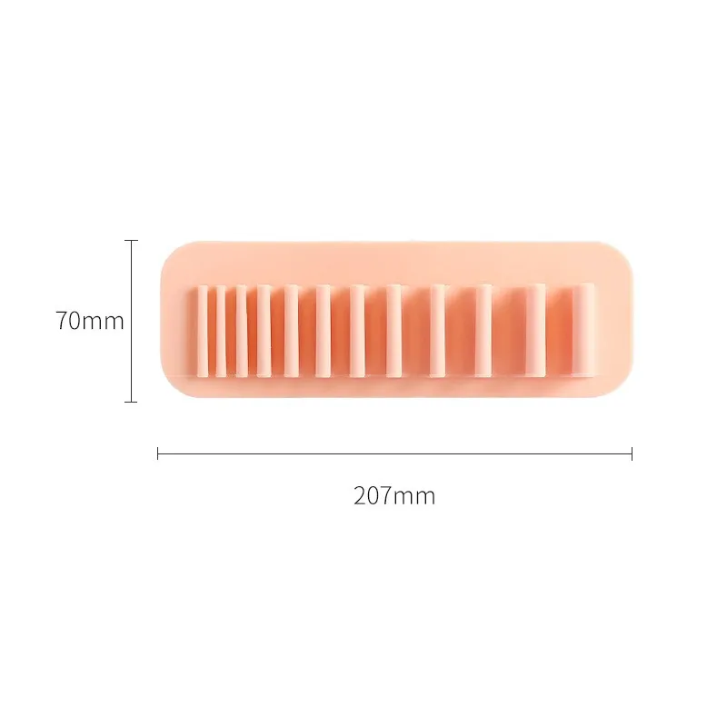 Bathroom bathroom multi-functional toilet with suction cup drying rack silicone suction wall makeup brush storage rack