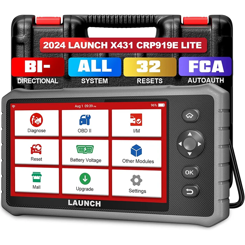 LAUNCH CRP919E Lite Full System OBD2 Car Diagnostic Tool Bi-Directional Scanner Code Reader 2 Years Free Engine Analyzer