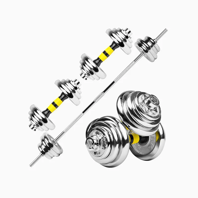 
Factory Direct Sale High Quality Chrome 50KG Adjustable Dumbbell Set 