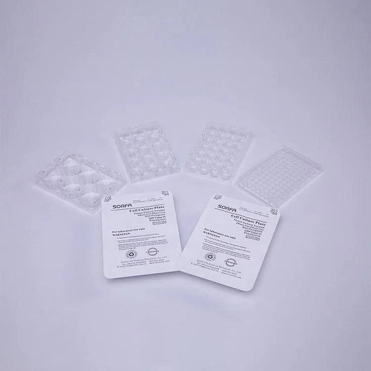 Transparent 6 12 48 96 Well Cell Plate Lab Supplies Disposable Plastic Sterile Microplate Cell Culture Plate