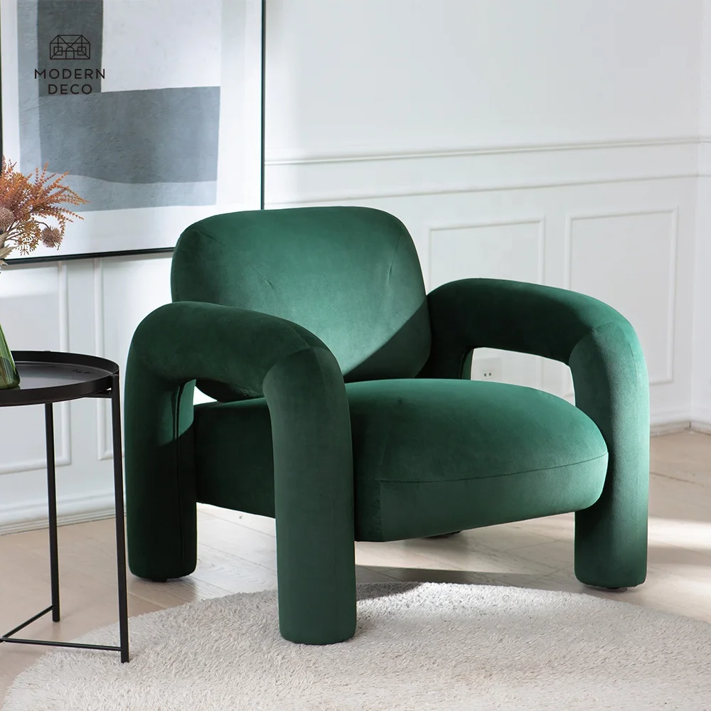 custom order modern upholstered living room organe green pink black brown gray camel white beige cream khaki accent chairs