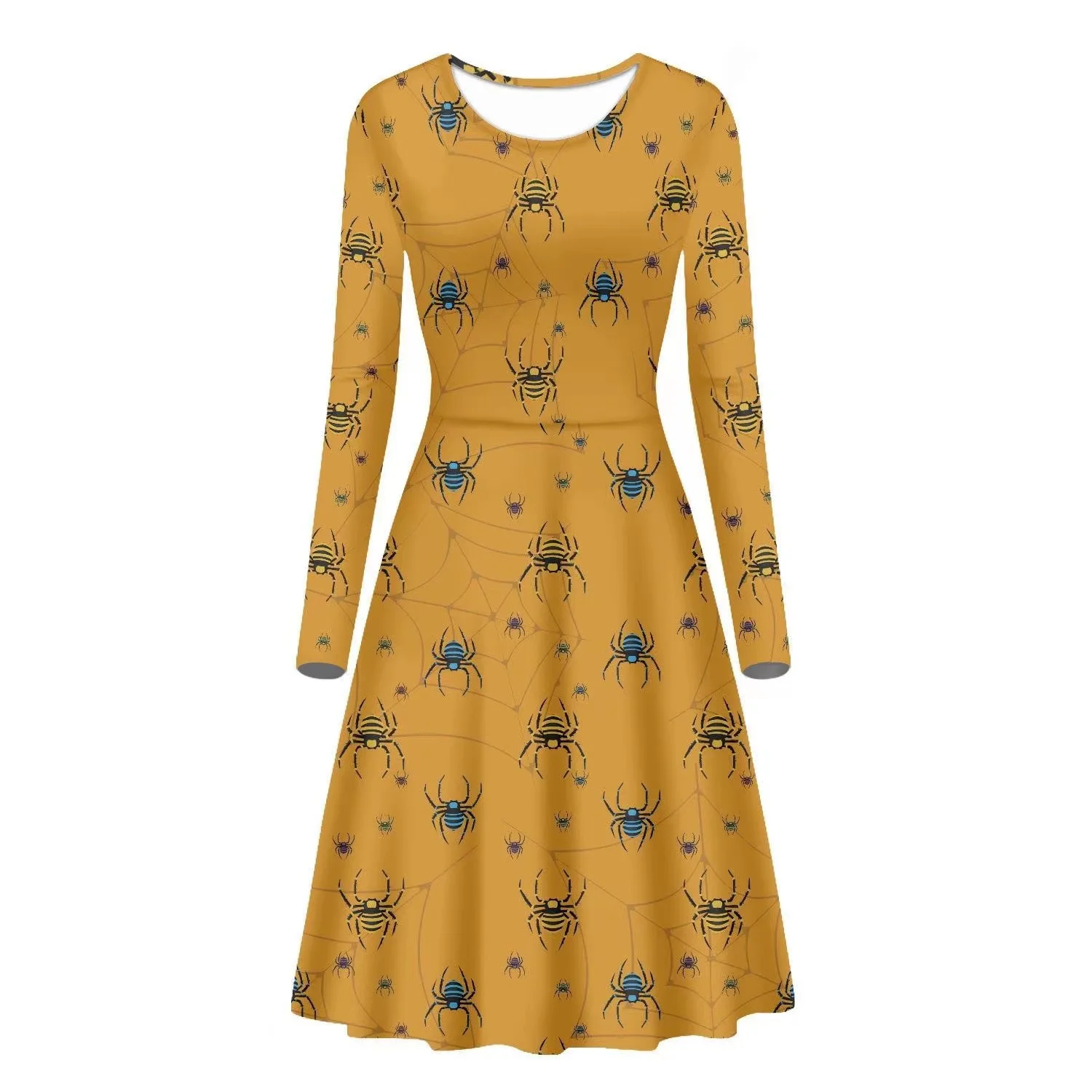 Halloween Costume 2022 Casual Dress Women Summer Long Sleeve Long Dress Women Elegant