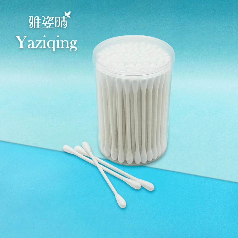 Чистые ватные палочки, двухсторонние бумажные ватные палочки, Детские Одноразовые Белые ватные палочки, прямые продажи с завода
