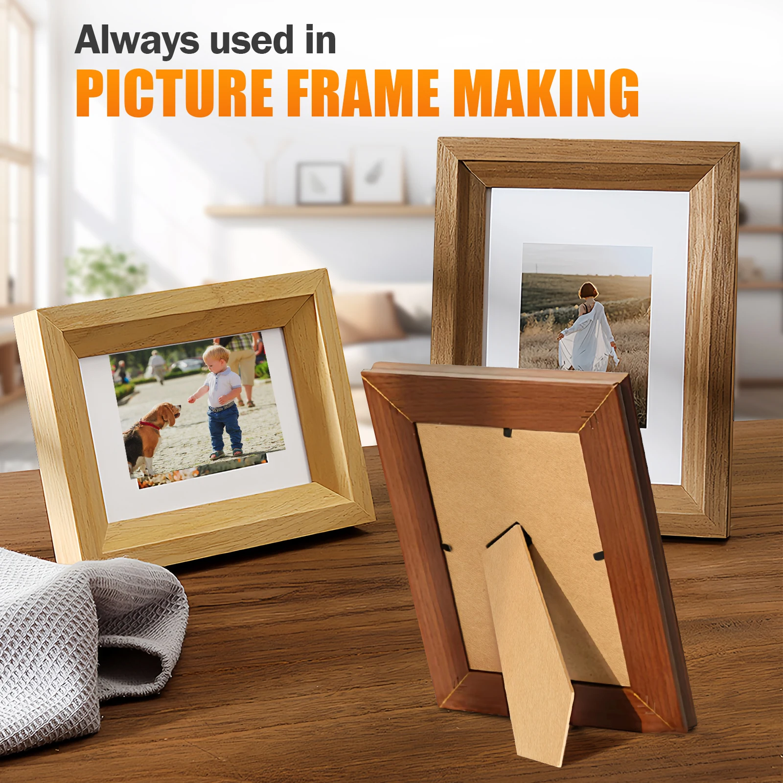 KAMSIN 3/16' (5mm) V Nails, 4000PCS, 30 Gauge Picture Framing Nails for V Nailer in Joining Wood Corners, Picture Frames Making