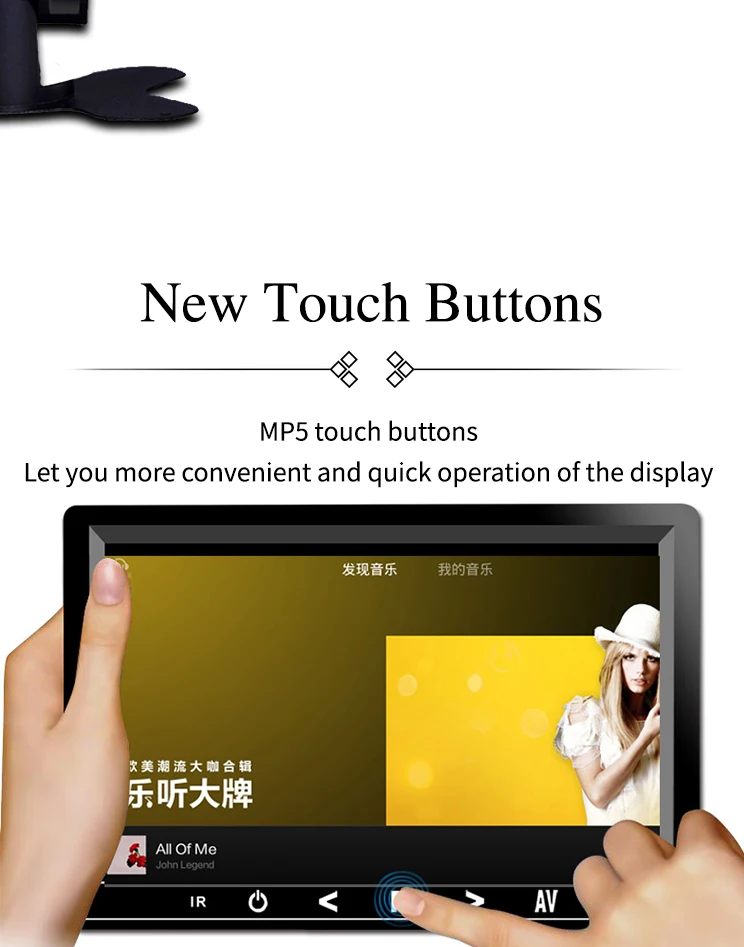 7inch 9 Inch MP5  touch screen display car lcd monitor bus rearview mirror desktop display