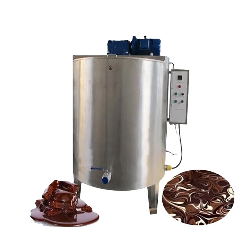 Stainless Steel 100L 200L 300L 500L 1000L Chocolate Mixing Melting Melter Agitator Tank with chocolate pump