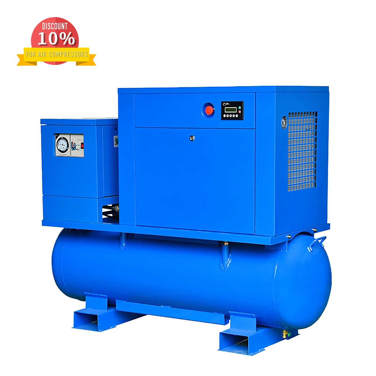 Industrial Heavy Duty 2/4 Wheels Portable Mobile Movable Diesel Engine Direct Driven Screw Type Rotary Air Compressor For Mining