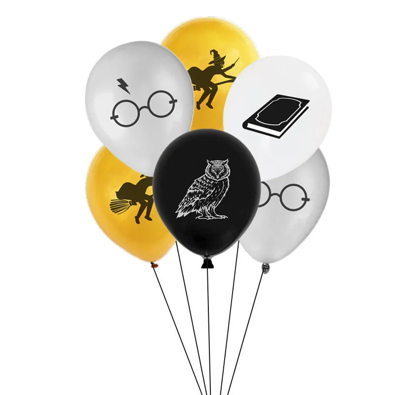 
New Design Quality 12inches 2.8G 6pcs per Bag Theme Party Birthday Boy Favor Party Decoration Latex Harry Potter balloon 