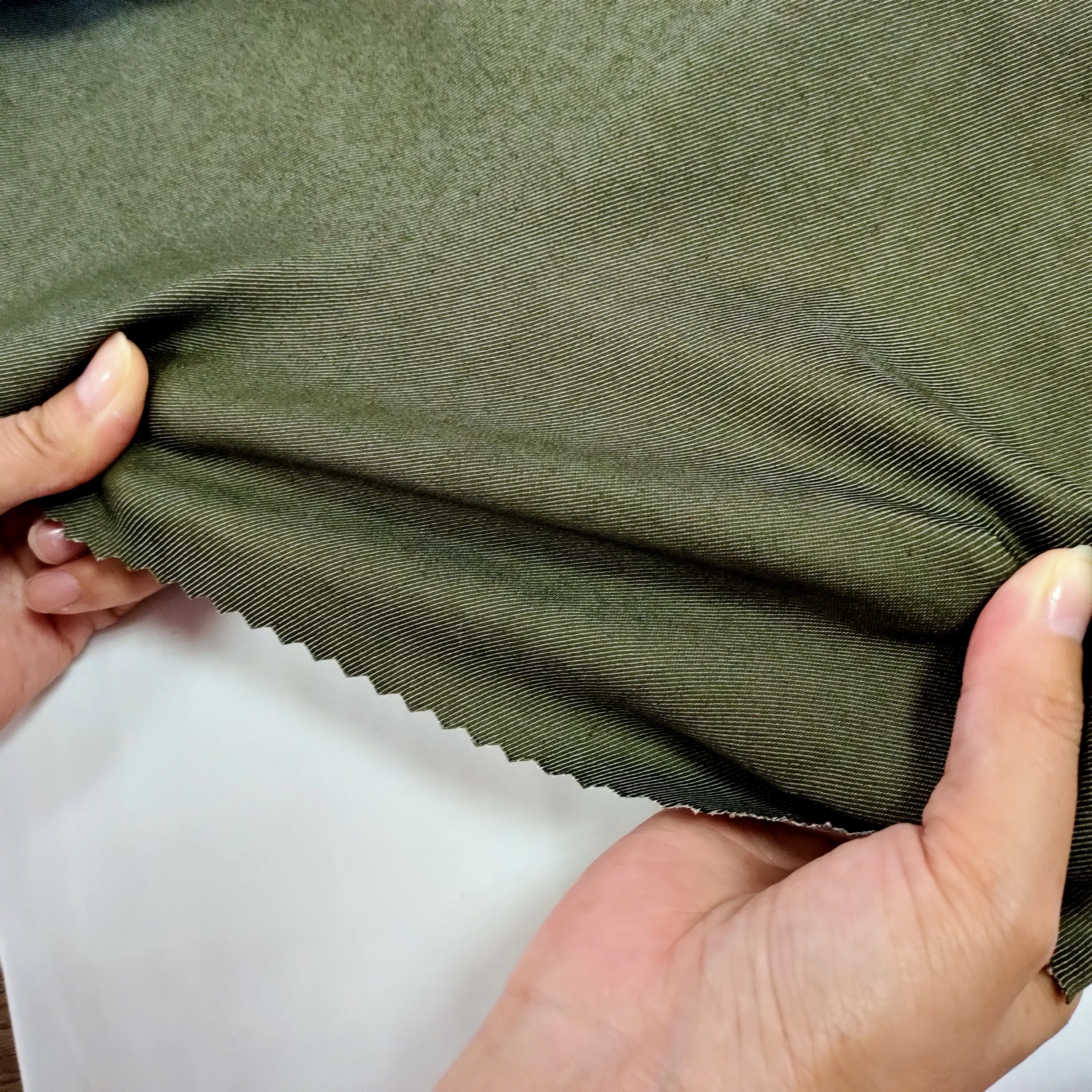 
Cotton spandex pants fabric elastic twill stock fabric 