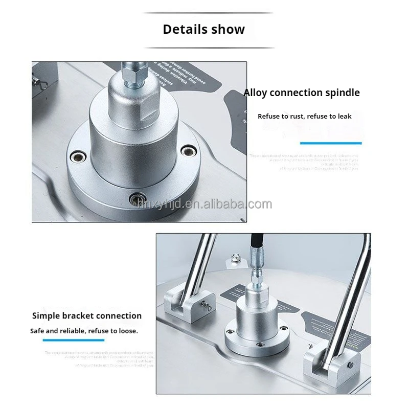 Amjet Surface Cleaner 24-Inch Stainless Steel Durable Scrubber with Armrests