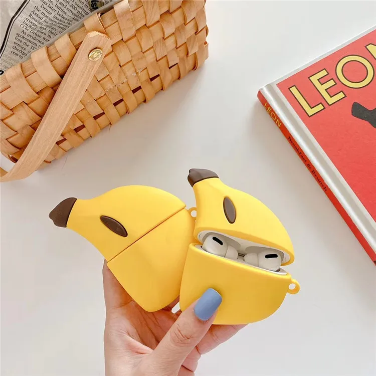 3D banana For Airpod Case 2021 For Fruit Airpods pro  Wireless Headset Cover Gift