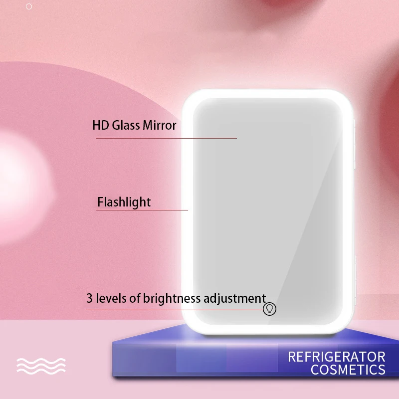 8L Mini cosmetic skincare small cheap portable beauty compact refrigerator makeup make up fridge refrigerador frigo with mirror